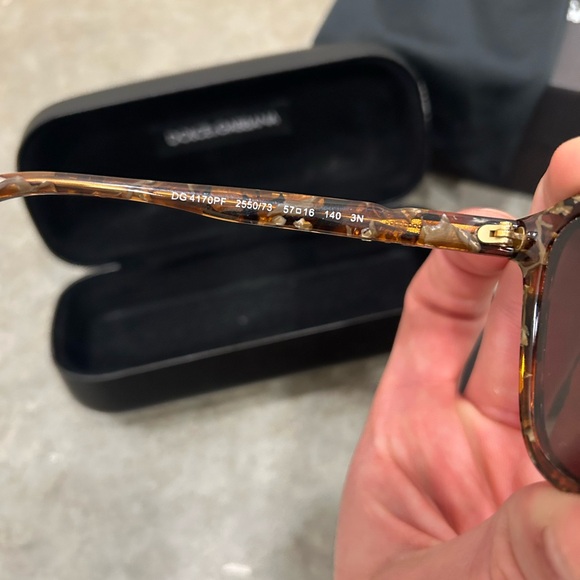 Dolce & Gabbana DG 4170PF 2550/73 Brown Tortoise Sunglasses